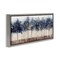 Stupell Industries Trees with Modern Splash Framed Floater Canvas Wall Art